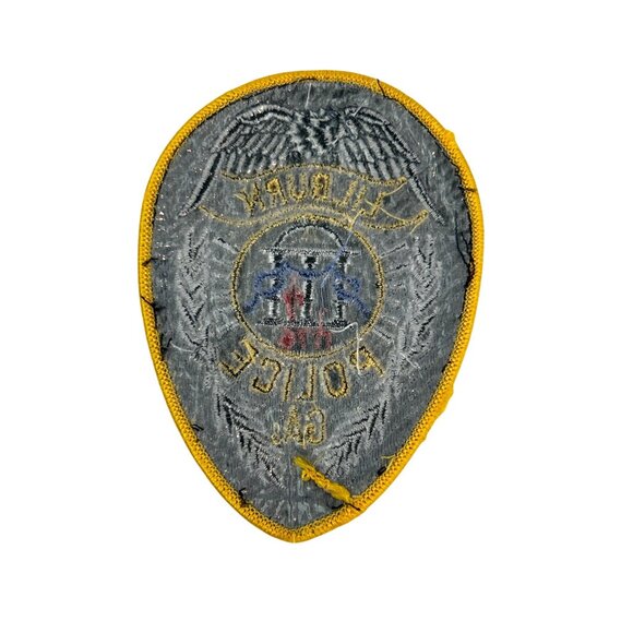 Lilburn Police GA Embroidered Patch Design Blue Yellow Georgia - Picture 2 of 3
